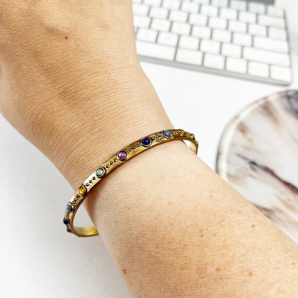 Lauren Ralph Lauren Cabochon Bangle Bracelet - Picture 3 of 5